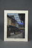 Katsuyuki Nishijima, “Yuki Dayori” (Snowing), Sōsaku-hanga woodblock print Kyoto street scene in winter 1990s - Art