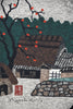 Kiyoshi Saito “Horyuji Temple (Late Autumn)” Japanese Sosaku-Hanga Woodblock Print Mid-20th Century - Art