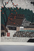 Kiyoshi Saito “Horyuji Temple (Late Autumn)” Japanese Sosaku-Hanga Woodblock Print Mid-20th Century - Art