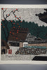 Kiyoshi Saito “Horyuji Temple (Late Autumn)” Japanese Sosaku-Hanga Woodblock Print Mid-20th Century - Art