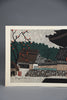 Kiyoshi Saito “Horyuji Temple (Late Autumn)” Japanese Sosaku-Hanga Woodblock Print Mid-20th Century - Art