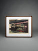 Kōbeya, traditional merchant shop Kobe | Sōsaku-Hanga woodblock print by Katsuyuki Nishijima - Art