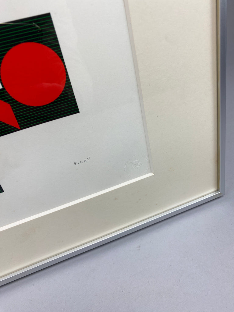 Kumi Sugaï Crossing 4 signed & numbered silkscreen 1978 - Art