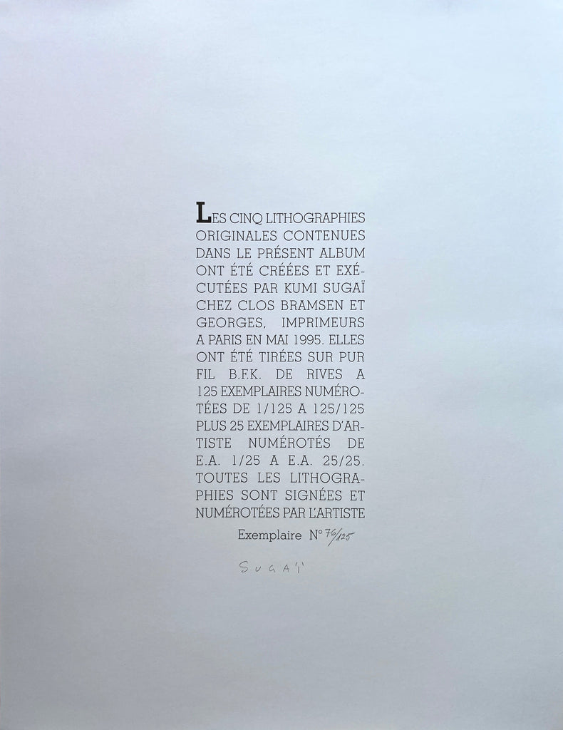 Kumi Sugaï Variations Portfolio of Five Lithographs - Art
