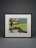 Kyoshi Nagai ’The House on Pond-Side’ 1972 | signed limited edition Japanese woodblock print No. 34/157 - Art