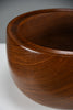 Large Scandinavian mid-century modern Jatoba wood bowl organic turned form 1960s - Decor