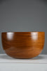 Large Scandinavian mid-century modern Jatoba wood bowl organic turned form 1960s - Decor