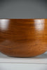 Large Scandinavian mid-century modern Jatoba wood bowl organic turned form 1960s - Decor