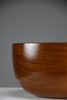 Large Scandinavian mid-century modern Jatoba wood bowl organic turned form 1960s - Decor