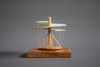 Leonardo da Vinci Helicopter Model by Renown Italian Model Maker Giovanni Sacchi - Decor
