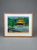 Limited edition 2/20 mid century Japanese woodblock print Kinkakuji by Eizo Sato - Art