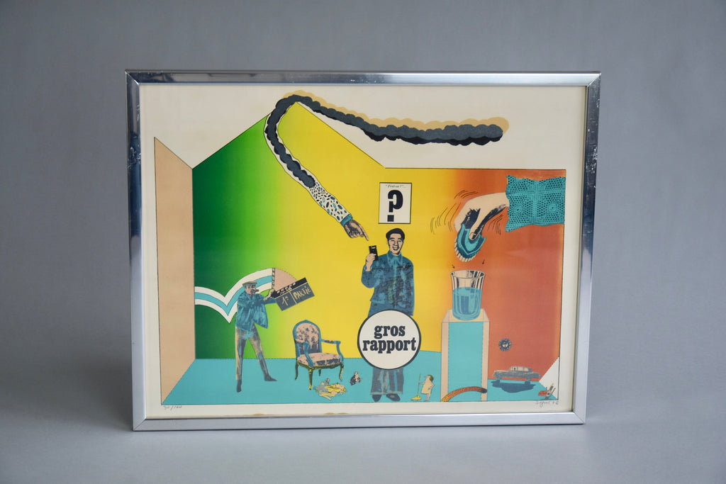 Limited Edition 30/100 Lithography by Antonio Seguí 1971 - Decor