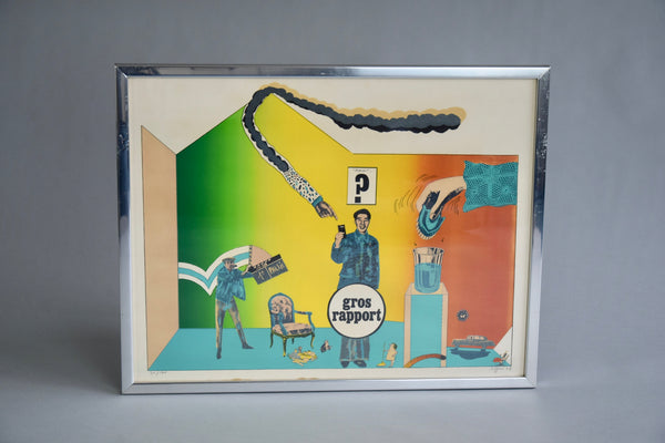 Limited Edition 30/100 Lithography by Antonio Seguí 1971 - Decor