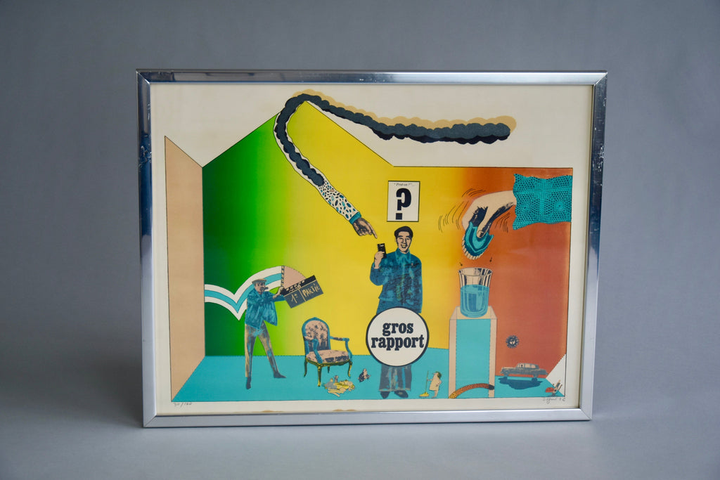 Limited Edition 30/100 Lithography by Antonio Seguí 1971 - Decor