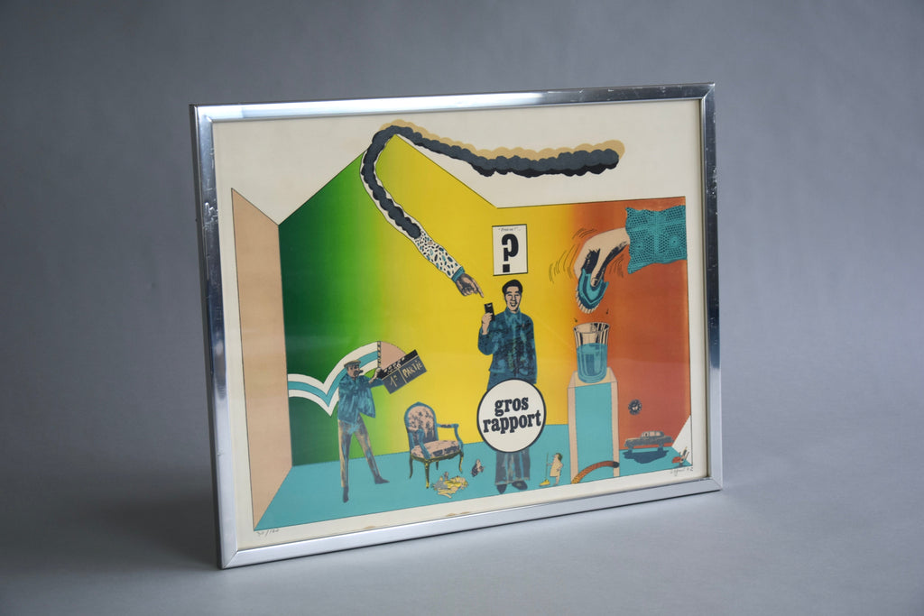 Limited Edition 30/100 Lithography by Antonio Seguí 1971 - Decor