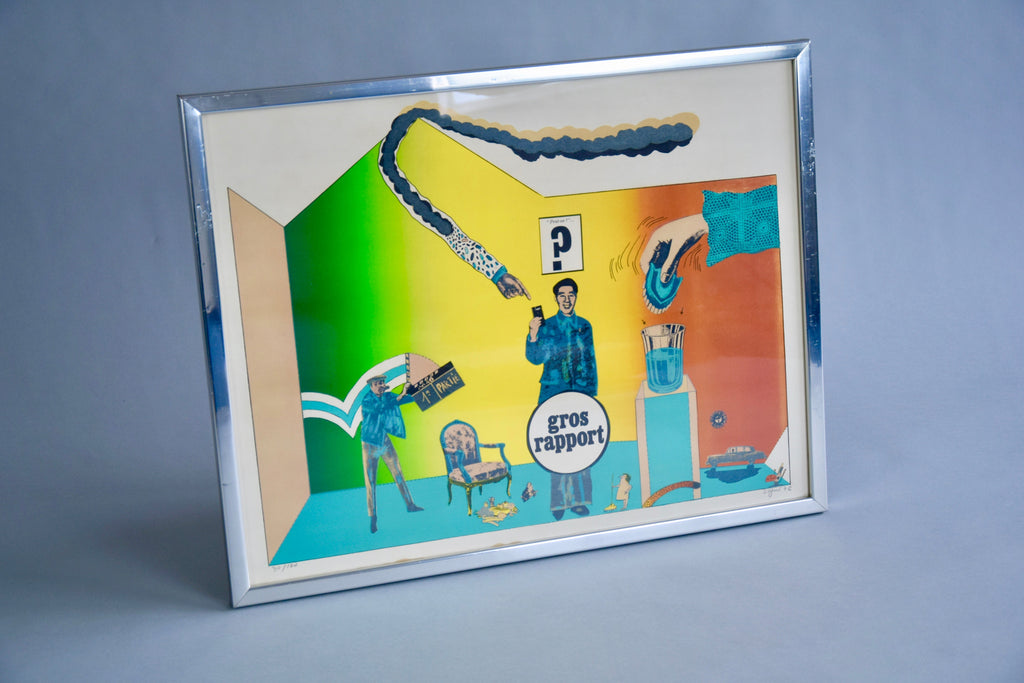 Limited Edition 30/100 Lithography by Antonio Seguí 1971 - Decor