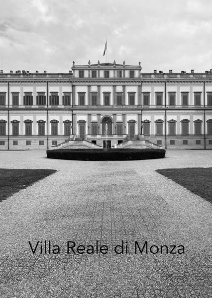 Limited edition B&W fine Art photograph of Villa Reale di Monza - Decor