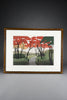 Limited Edition Japanese Woodblock print ’Autumn Garden’ by Kazuyuki Ohtsu 1999 - Art
