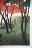 Limited Edition Japanese Woodblock print ’Autumn Garden’ by Kazuyuki Ohtsu 1999 - Art