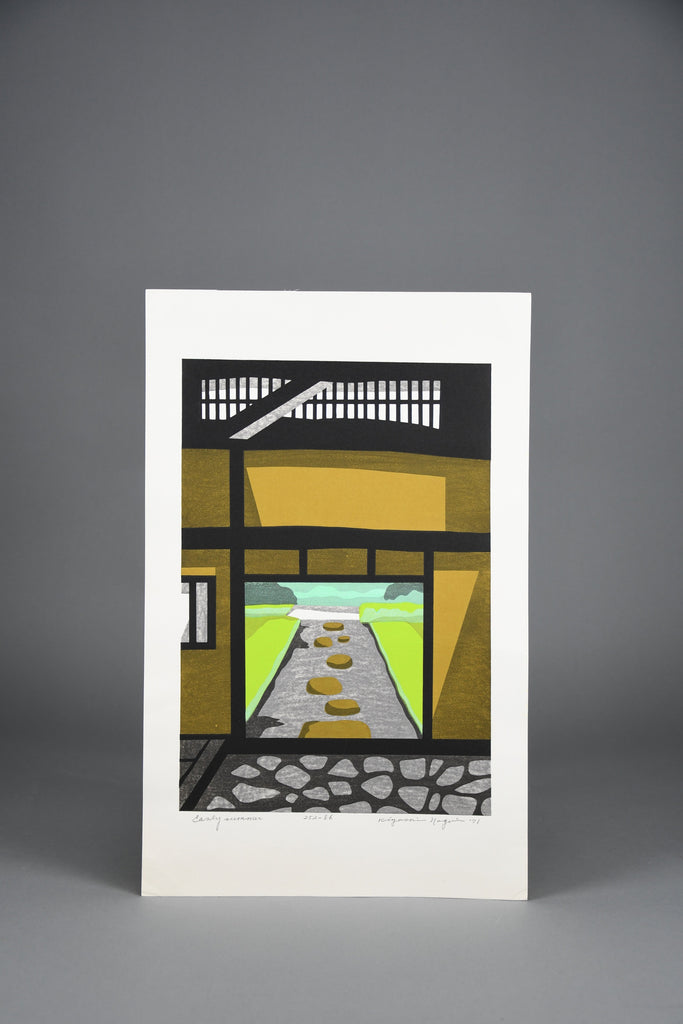 Limited edition Japanese woodblock print by Kiyoshi Nagai, “Early Summer” 1971 - Art