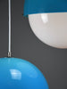 Luigi Bandini Buti model 4021 blue metacrilato pendant lamp for Kartell Italy 1960s - Lighting