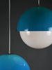 Luigi Bandini Buti model 4021 blue metacrilato pendant lamp for Kartell Italy 1960s - Lighting