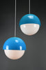Luigi Bandini Buti model 4021 blue metacrilato pendant lamp for Kartell Italy 1960s - Lighting