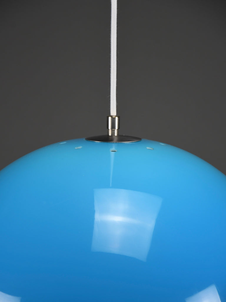 Luigi Bandini Buti model 4021 blue metacrilato pendant lamp for Kartell Italy 1960s - Lighting