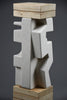 ’Makina’ abstract stone sculpture by Alberto Cabiddu 2001 - Art