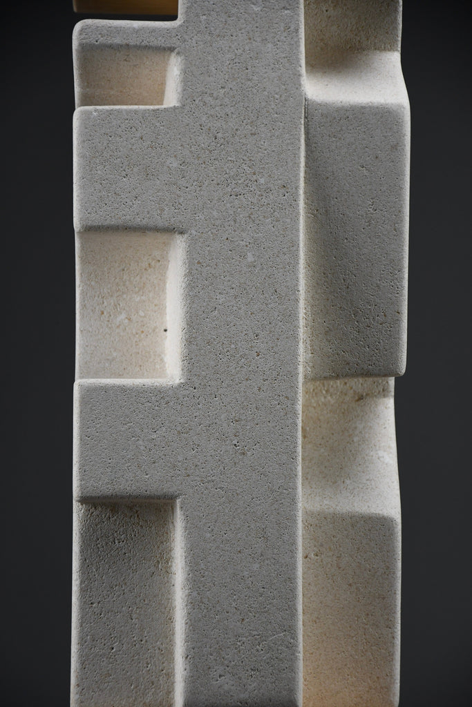’Makina’ abstract stone sculpture by Alberto Cabiddu 2001 - Art
