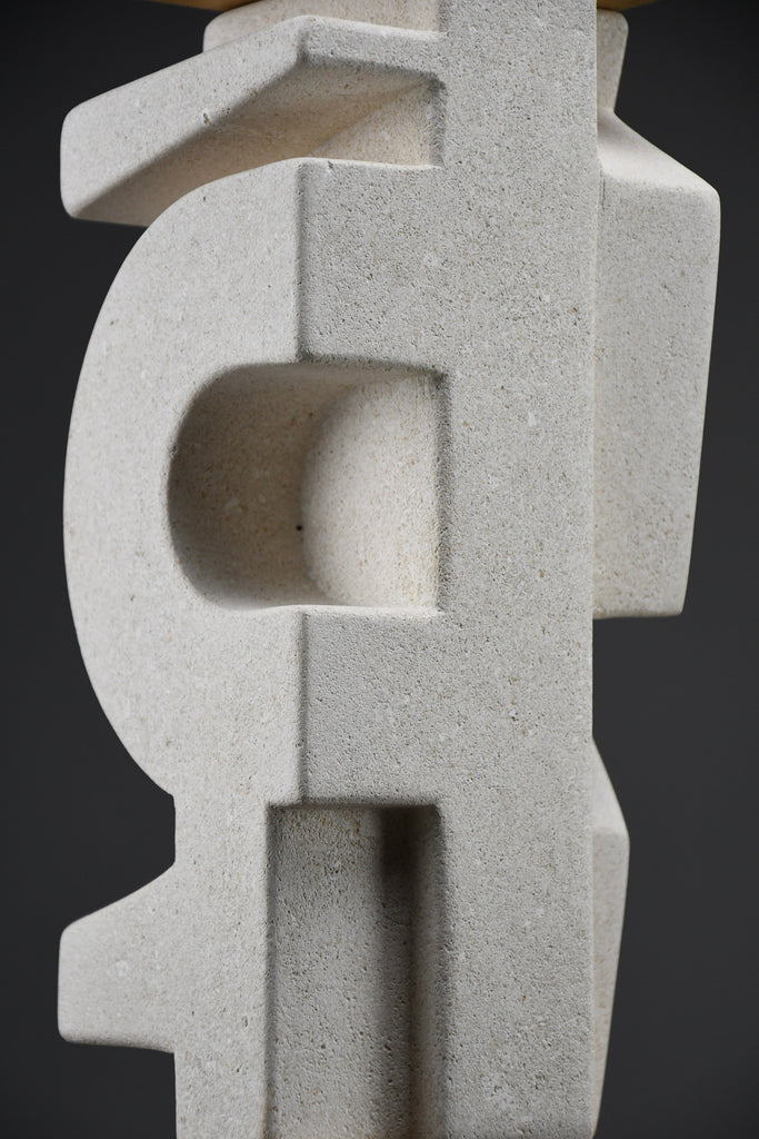 ’Makina’ abstract stone sculpture by Alberto Cabiddu 2001 - Art