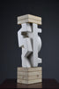 ’Makina’ abstract stone sculpture by Alberto Cabiddu 2001 - Art