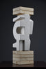 ’Makina’ abstract stone sculpture by Alberto Cabiddu 2001 - Art