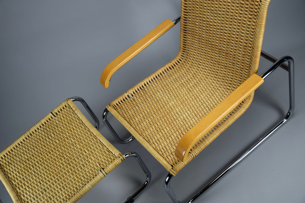 Marcel Breuer B35 Lounge chair and foot stool for Thonet - Furniture