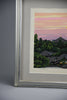 Masao Ido ’From Nigatsudo’ (二月堂より) limited edition Japanese woodblock print 1994 in original Japanese frame - Art
