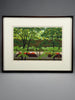 Masao Ido, “Green Shade” (緑蔭) 1991 Artist’s Proof traditional Japanese woodblock print - Art