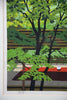 Masao Ido, “Green Shade” (緑蔭) 1991 Artist’s Proof traditional Japanese woodblock print - Art