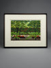 Masao Ido, “Green Shade” (緑蔭) 1991 Artist’s Proof traditional Japanese woodblock print - Art