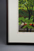 Masao Ido, “Green Shade” (緑蔭) 1991 Artist’s Proof traditional Japanese woodblock print - Art