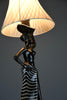 Mid-Century “Black Lady” Table Lamp by Barsony Australia 1950s - Lighting