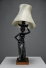 Mid-Century “Black Lady” Table Lamp by Barsony Australia 1950s - Lighting
