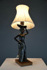 Mid-Century “Black Lady” Table Lamp by Barsony Australia 1950s - Lighting