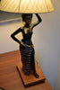 Mid-Century “Black Lady” Table Lamp by Barsony Australia 1950s - Lighting