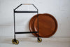Mid Century Foldable Teak Bar Trolley - Furniture