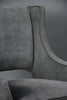 Mid-Century Grey Velvet Lounge Chair by ISA Bergamo Italy 1950s - Furniture