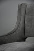 Mid-Century Grey Velvet Lounge Chair by ISA Bergamo Italy 1950s - Furniture