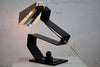 Mid-Century Modern Black and White Table Desk or Nightstand Lamp - Lighting