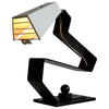 Mid-Century Modern Black and White Table Desk or Nightstand Lamp - Lighting