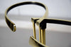 Mid-Century Modern Brass and Black Umbrella Stand - Decor