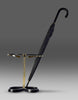 Mid-Century Modern Brass and Black Umbrella Stand - Decor